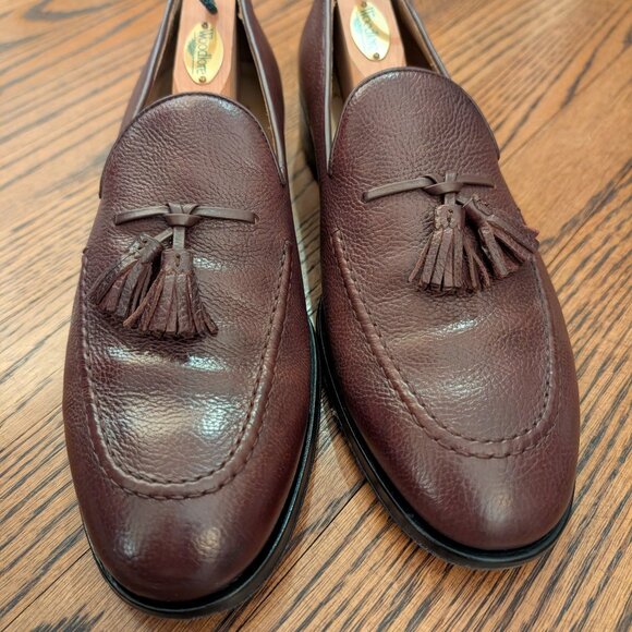 Allen Edmonds Italian Perugia Men\'s 9 Oxblood Loafers main image 4